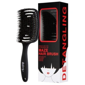Cepillo de pelo Maze - Cabezal de cepillo curvo y flexible, secado rápido - PRECIO MÁS BAJO - Imagen 1 de 9