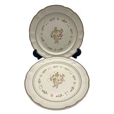 Cordella Collection Hand Painted Stoneware Burnet 2 Salad Plates Japan 7.75"