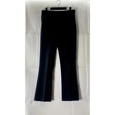 FARAH Women's Navy textured Straight-Leg Pants SZ M - Image 1 of 4