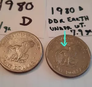 1980D SBA Dollar Rev has a second Earth 7.9 gr wt. - Picture 1 of 14