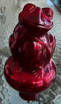 红色玻璃青蛙灯光蜡烛地球室内室外口音照明波西米亚 — 第 1/4 张图片