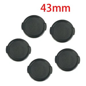 5PCS 43mm Snap on Front Cap For Nikon Fuji Olympus Sony Lens DSLR SLR Camera US - Picture 1 of 3