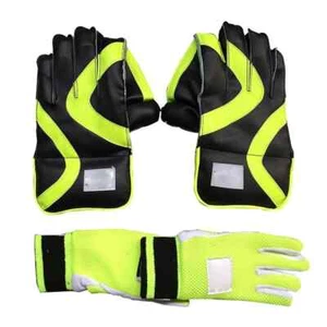 Wicket Keeping Gloves Combo With Inner Gloves Green men size us - Picture 1 of 4