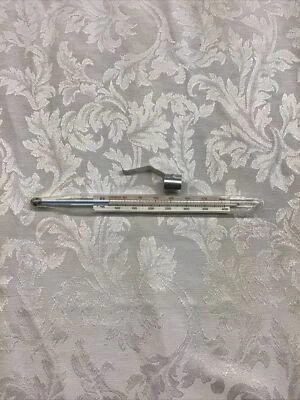 Vintage Springfield Candy Deep Fry Cooking Thermometer Temperature Safe 8" Glass - Image 1 of 4