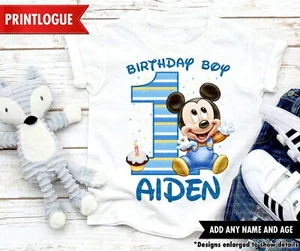Baby Mickey Mouse Birthday Shirt, Mickey Mouse Birthday Shirt, Family Shirt - Picture 1 of 4