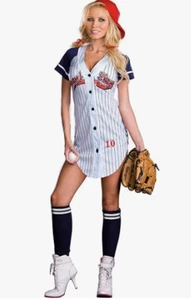 Costume Halloween Giocatrice di Baseball Donna Dreamgirl Grande Slam Taglia Large - Foto 1 di 5
