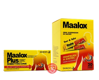 10 Cajas X MAALOX SUSPENSIÓN ORAL EN SOBRE 4,3ML X AÑOS 20  Foto 1 de 3