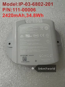Model: IP-03-6802-201 Nowa oryginalna bateria do SONOS MOVE 111-00006 2420mAh 14,4V - Zdjęcie 1 z 1
