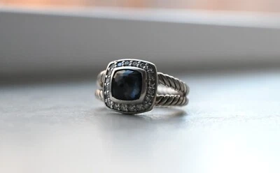 Anillo David Yurman Pequeño Albión Orquídea Negra y Diamantes Foto 1 de 4