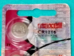 1  Piece CR1216 3Volt Lithium Batteries by Maxell Use by 2030 Free Shipping - Picture 1 of 2