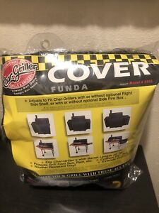 Char-Griller Grill Cover 5555 fits Barrel Style 30” Funda Adjusts to Fit Opened