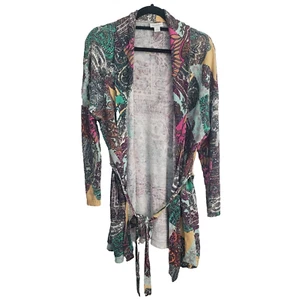 Sundance Sweater Womens Medium Tie Open Cardigan Long Boho Multicolor Unique - Picture 1 of 13