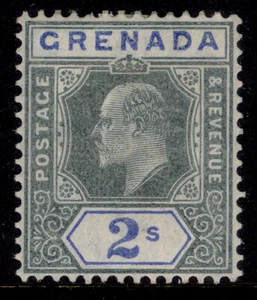 GRENADA EDVII SG74, 2s verde y ultramar, LH COMO NUEVO. Cat 65€. WMK MULT - Imagen 1 de 1