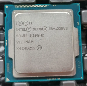 Intel Xeon E3-1220V3 4Core 4-thread 8MB 3.10GHz 80W LGA-1150 CPU processor - Picture 1 of 1