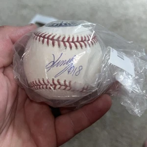 HISASHI IWAKUMA Signed MARINERS Japan 2012 Opening Series Baseball MLB Holo RARE - Picture 1 of 6
