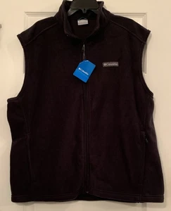 Columbia Steens Mountain Weste Herren XL schwarz Fleece Full Zip weich Neu mit Etikett - Bild 1 von 5