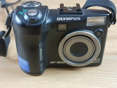 Olympus SP-350 Black 8.0MP digital compact camera - Image 1 of 4