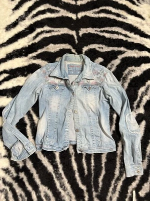 Chaqueta vaquera Kenzo para mujer grande B26 bordado de flores Foto 1 de 4