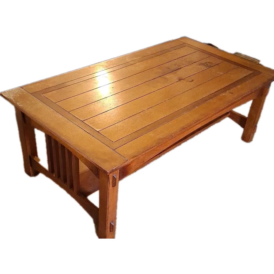 Mesa de centro de roble macizo Foto 1 de 4