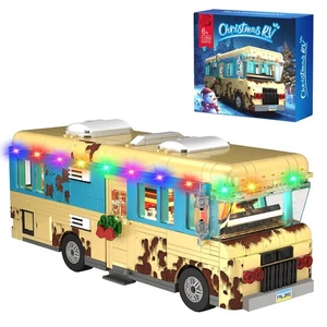 Christmas Cousin's RV Building Kit, LED Christmas Holiday Snow Village RV, 10... - Picture 1 of 6