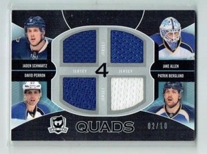 12-13 UD The Cup Quads  Schwartz--Allen--Perron--Berglund  /10  Quad Jerseys
