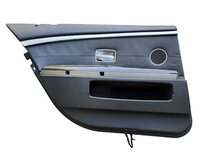 🥇 BMW E66 02-08 745Li 750Li rear left driver door panel black OEM - Picture 1 of 7