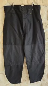 Pantalon de charpentier noir largeot avec poches genouillères Le Laboureur (vt) - Imagen 1 de 8