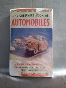 OBSERVER'S BOOK OF AUTOMOBILES by Richard T. Parsons..IST EDN.1955..VG IN DW. - Picture 1 of 22