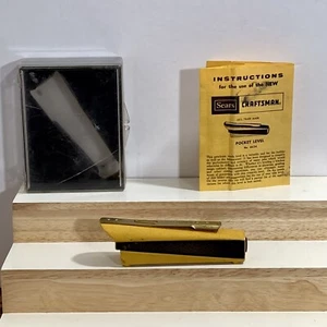 Vintage Sears Craftsman Pocket Level No. 4624 in Original Box w Instructions - Picture 1 of 12