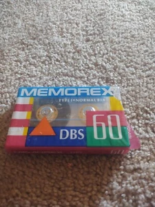NEW Memorex DBS 60 Normal Position I Blank Audio Cassette Tape Sealed 60 minute - Picture 1 of 4