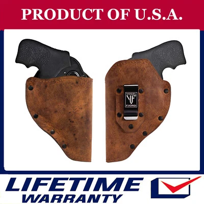 Ruger LCR SP101 Gun Holster Any Ruger Model  Full Grain Buffalo Leather IWB CH - Image 1 of 4