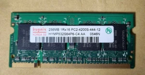 Pair of Hynix 256MB PC2-4200S HYMP532S64P6-C4 AA Laptop RAM - Picture 1 of 1