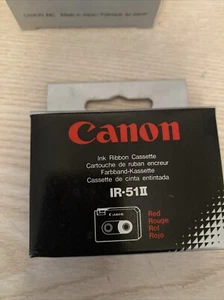 Máquinas de escribir electrónicas selladas con cinta de tinta roja Canon IR-51 II envío rápido nuevas - Imagen 1 de 5