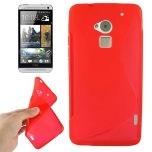 Handyhülle Telefonhülle Cover Schutz Etui Case für Handy HTC One Max / T6 rot - Zdjęcie 1 z 3