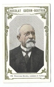 Bienvenu-Martin ministre des cultes  -- Chromo Guérin-Boutron - Trade card - Imagen 1 de 2