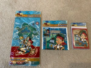 Jake And The Neverland Pirates Party Supplies Table Cover Favor Bags Cards New - Picture 1 of 4