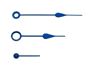 SPADE STYLE HANDS FOR ETA 6497 6498 ASIAN UNITAS ST36 MOVEMENT BLUE - Picture 1 of 1