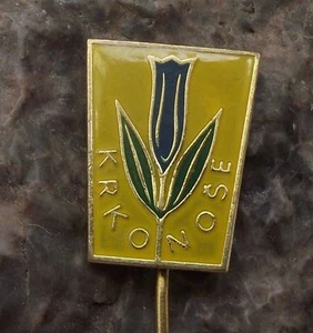 Krkonose National Park Campanula Flower Czech Mountain Skiing Resort Pin Badge - Picture 1 of 6