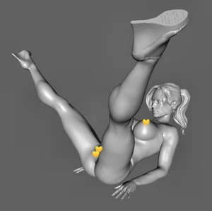 Desnudo 023 Erótico "Mujer - Espalda" - aprox.20 cm - Escala 1:9 - Sin pintar - Imagen 1 de 3