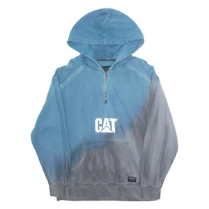 CATERPILLAR Mens Blue Hoodie S - Picture 1 of 6