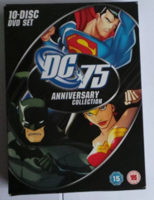 DC 75 Anniversary Collection -10 DVD Box Set Parts 1 & 2 Complete - Free UK Post - Image 1 of 2
