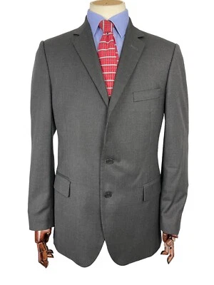 Gieves & Hawkes Traje Gris Chaqueta Blazer 40L Lana Smart City Business Foto 1 de 4