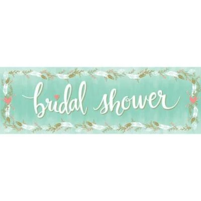 Mint to Be Giant Bridal Shower Banner Bridal Shower Wedding Decoration - Image 1 of 2