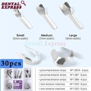 1.888 Dental Proximal Anterior Strips Large Twin Anterior Matrizen Metallmatrix - Bild 1 von 4