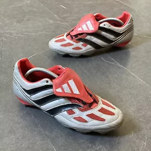 Vintage 2000 Adidas Predator Precision SG UK10 / US10,5 Silber Schwarz Rot Selten OG - Bild 1 von 13
