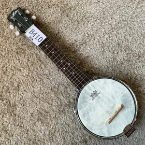 Japanese Aria 4 String Mini Banjo American Memo Drum Skin - Picture 1 of 14