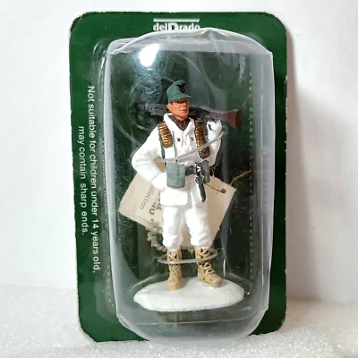 Del Prado Alpine Ametrallador Traje de Nieve Años 80 Figura de Metal Pintado ALP025 Foto 1 de 4