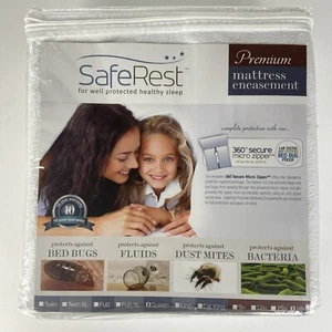 SafeRest Premium Matratzenschutz Queen Size 18" wasserdicht Reißverschluss - Bild 1 von 6