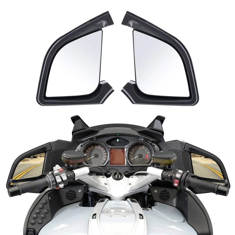 Pair Mirror Rear View Side Mirrors Fit For BMW R1200RT 2005-2009 20080 2007 4A - Image 1 of 4