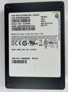 Samsung PM1633 SAS SSD 3.84TB (~4TB) EMC Rated 1DWPD 100% Health - Photo 1/7